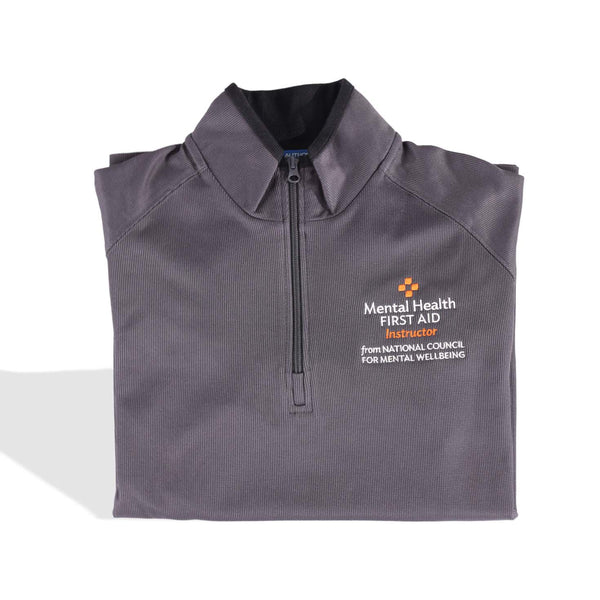 Mental Health First Aid Logo Quarter-Zip Pullover