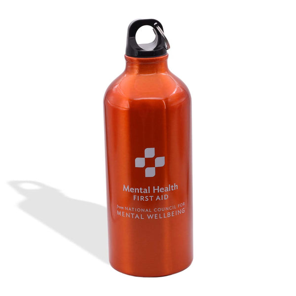 Mental Health First Aid Logo Water Bottle